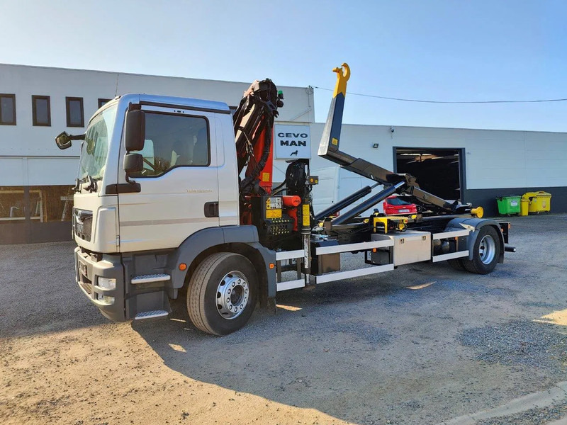 Camion ampliroll, Camion grue MAN TGM 18.290 Container + Palfinger PK13001: photos 14