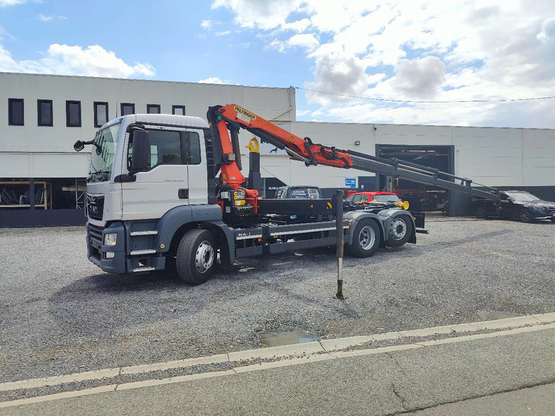Camion ampliroll, Camion grue MAN TGS 26.420 Container / Palfinger PK18002: photos 7 Camion ampliroll, Camion grue MAN TGS 26.420 Container / Palfinger PK18002: photos 7