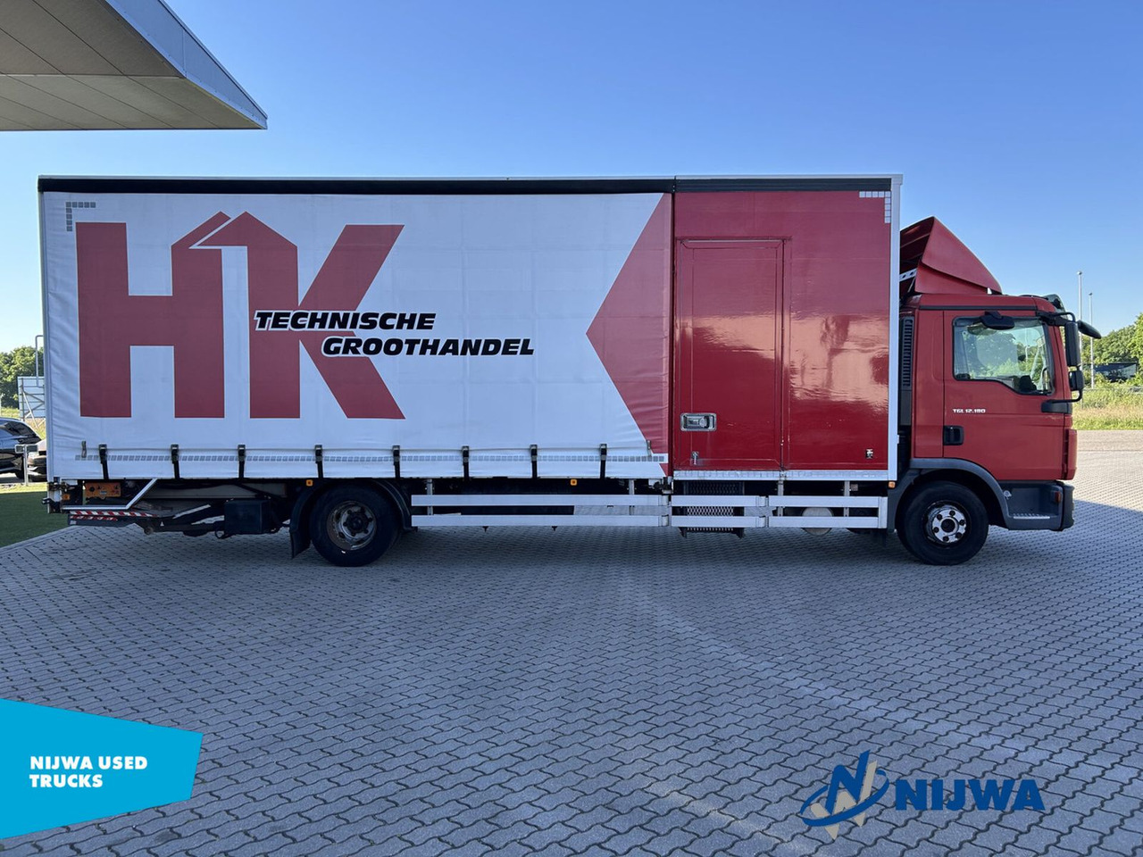Camion à rideaux coulissants MAN TGL 12.180 4x2 Roldeur + Laadklep: photos 7