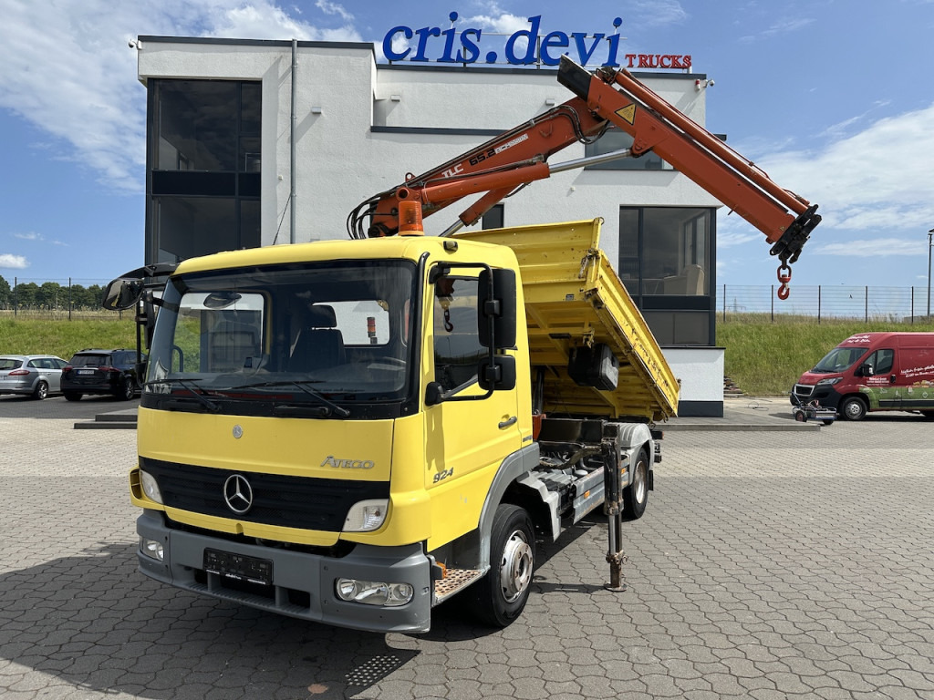 Mercedes-Benz 924 4x2 Meiller Terex Atlas 65.2 Kran - Camion benne, Camion grue: photos 1 Mercedes-Benz 924 4x2 Meiller Terex Atlas 65.2 Kran - Camion benne, Camion grue: photos 1