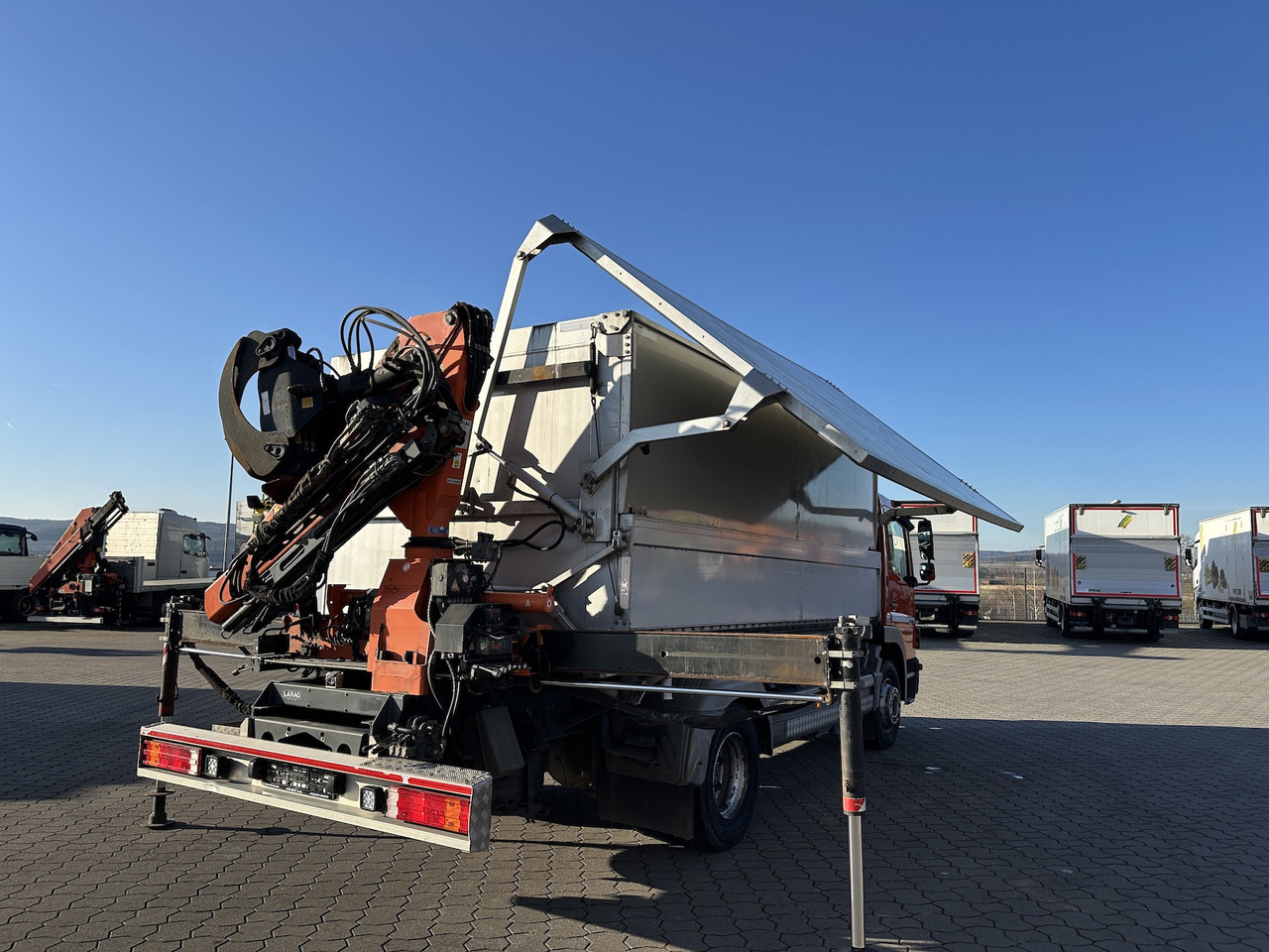 Mercedes-Benz Atego 1529 4x2 Atlas 57.3-A2 Kadaverkipper - Camion benne, Camion grue: photos 2 Mercedes-Benz Atego 1529 4x2 Atlas 57.3-A2 Kadaverkipper - Camion benne, Camion grue: photos 2