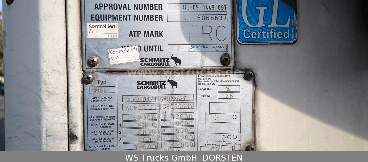 Schmitz Cargobull SKO 24 Kühlauflieger | Rohrbahn Vector 1850Mt - Semi-remorque fourgon: photos 3 Schmitz Cargobull SKO 24 Kühlauflieger | Rohrbahn Vector 1850Mt - Semi-remorque fourgon: photos 3