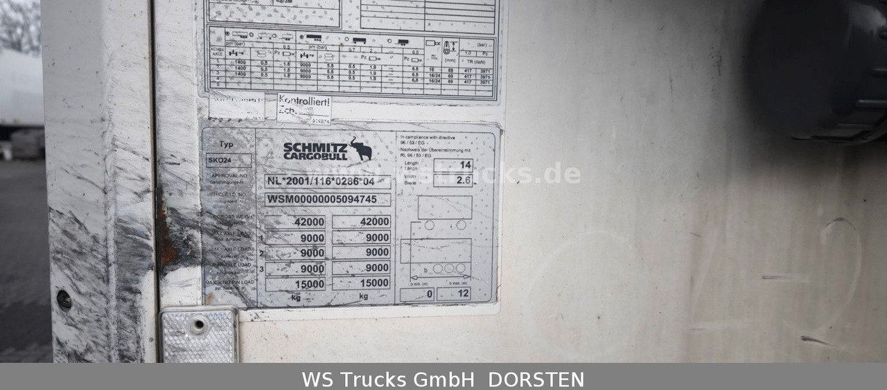 Schmitz Cargobull SKO 24 Kühlauflieger | Rohrbahn Vector 1850Mt - Semi-remorque frigorifique: photos 5 Schmitz Cargobull SKO 24 Kühlauflieger | Rohrbahn Vector 1850Mt - Semi-remorque frigorifique: photos 5
