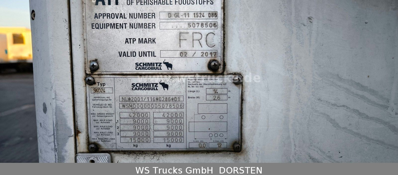 Schmitz Cargobull SKO 24 Kühlauflieger Vector 1850 MT, Bi-Temp - Semi-remorque frigorifique: photos 4 Schmitz Cargobull SKO 24 Kühlauflieger Vector 1850 MT, Bi-Temp - Semi-remorque frigorifique: photos 4