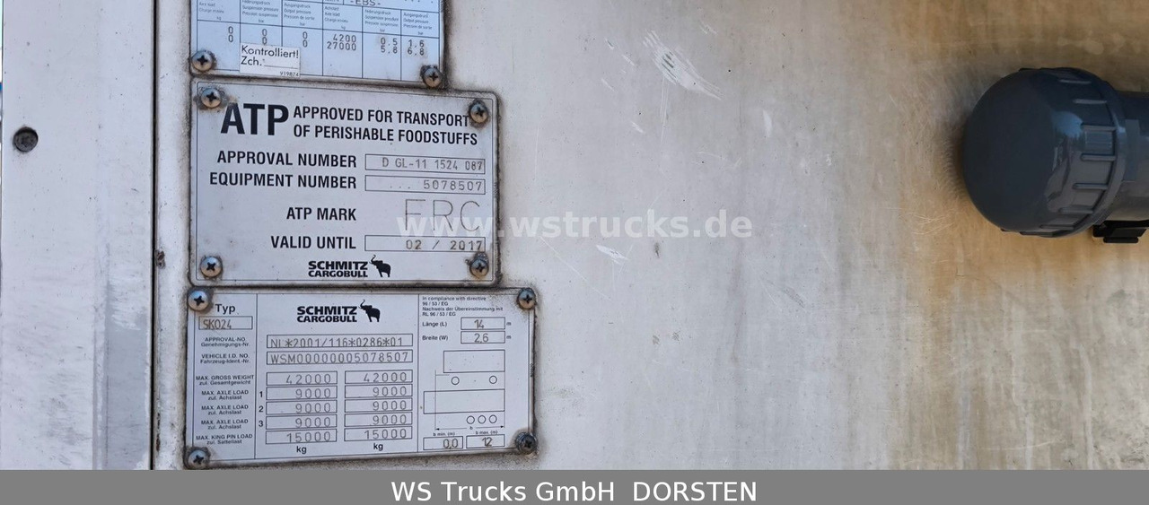 Schmitz Cargobull SKO 24 Kühlauflieger | Vector 1850 MT | LBW - Semi-remorque fourgon: photos 5 Schmitz Cargobull SKO 24 Kühlauflieger | Vector 1850 MT | LBW - Semi-remorque fourgon: photos 5