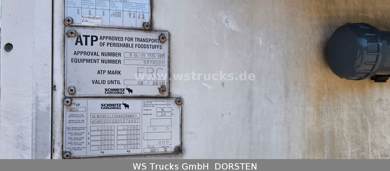 Schmitz Cargobull SKO 24 Kühlauflieger | Vector 1850 MT | LBW - Semi-remorque fourgon: photos 5 Schmitz Cargobull SKO 24 Kühlauflieger | Vector 1850 MT | LBW - Semi-remorque fourgon: photos 5