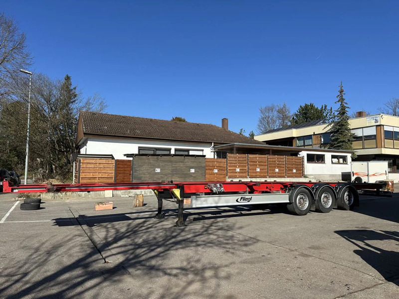 Semi-remorque porte-conteneur/ Caisse mobile neuf Fliegl 15 m extralang.Containerchassis f. 2 Wechselbrücke Containerchassis extralang f. 2 Wechselbr.: photos 1