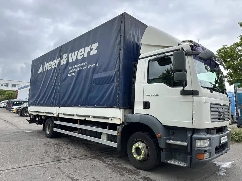 Camion à rideaux coulissants neuf MAN TGL 12.250 BL Pri/Plane LBW 18 Paletten Schalter: photos 7