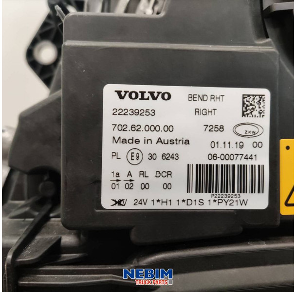 Volvo Volvo - 22239253 - Koplamp Xenon FH4 rechts - Pièces de rechange pour Camion: photos 3 Volvo Volvo - 22239253 - Koplamp Xenon FH4 rechts - Pièces de rechange pour Camion: photos 3