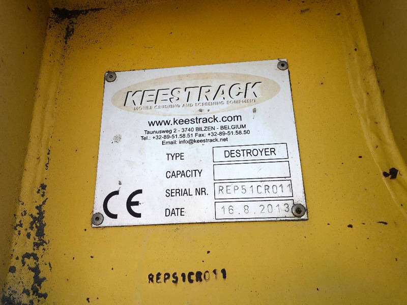 Keestrack Destroyer 1112 S (12005225) - Crible: photos 5 Keestrack Destroyer 1112 S (12005225) - Crible: photos 5