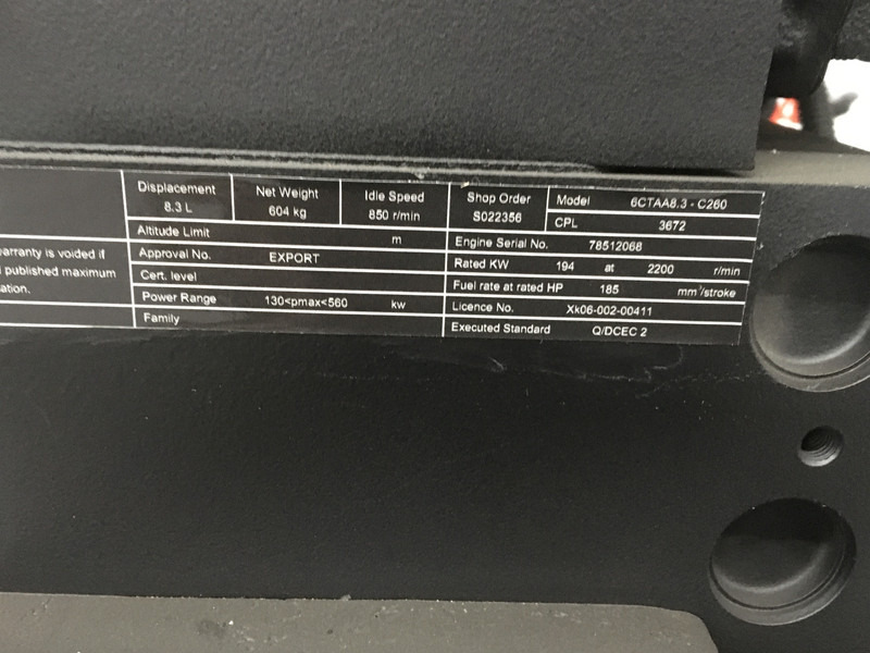 Engins de chantier neuf Cummins 6CTA8.3 CPL3672 NEW: photos 6 Engins de chantier neuf Cummins 6CTA8.3 CPL3672 NEW: photos 6