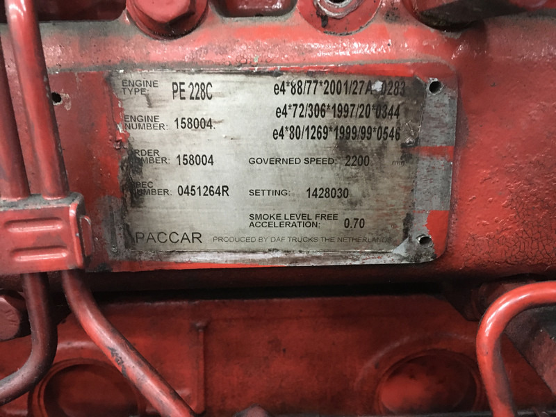 Engins de chantier DAF PE228C FOR PARTS: photos 6