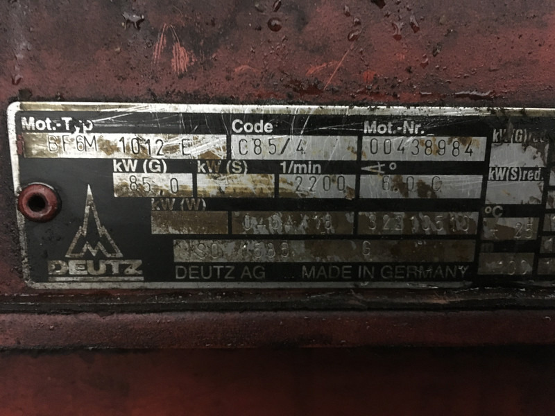 Engins de chantier Deutz BF6M1012E FOR PARTS: photos 6