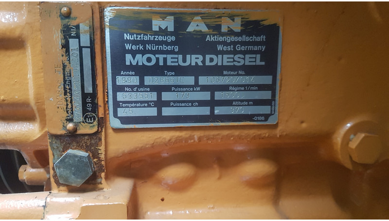 MAN D2866 TE USED - Engins de chantier: photos 2 MAN D2866 TE USED - Engins de chantier: photos 2
