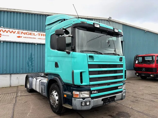 Scania R114-380 LA SLEEPERCAB 4x2 (EURO 2 / MANUAL GEARBOX / HYDRAULIC KIT / P.T.O. / FULL SPOILERSET / ETC.) - Tracteur routier: photos 2 Scania R114-380 LA SLEEPERCAB 4x2 (EURO 2 / MANUAL GEARBOX / HYDRAULIC KIT / P.T.O. / FULL SPOILERSET / ETC.) - Tracteur routier: photos 2