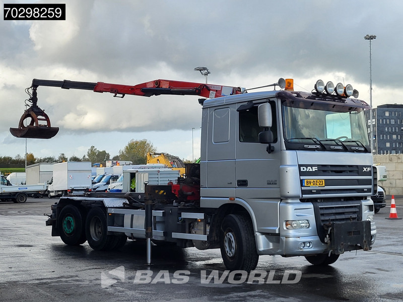 DAF XF105.410 XF 6X2 NL-Truck HMF 1643 Z2 Crane 24T Container system Lift+Steering-Axle Euro 5 - Camion - système de câble, Camion grue: photos 3 DAF XF105.410 XF 6X2 NL-Truck HMF 1643 Z2 Crane 24T Container system Lift+Steering-Axle Euro 5 - Camion - système de câble, Camion grue: photos 3