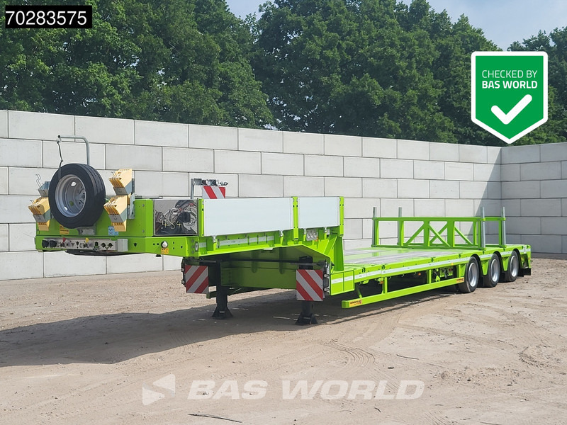 Faymonville F-S43-1AAF 3 axles Extendable Twistlocks 3x Hydraulic Steering Galvanised - Semi-remorque surbaissé: photos 1 Faymonville F-S43-1AAF 3 axles Extendable Twistlocks 3x Hydraulic Steering Galvanised - Semi-remorque surbaissé: photos 1