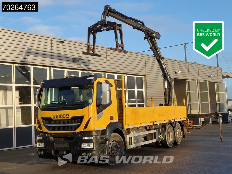 Iveco Stralis 310 6X2 RHD! Atlas 135.2VE-A11 Crane Lift-Lenkachse ACC Euro 6 - Camion plateau, Camion grue: photos 1 Iveco Stralis 310 6X2 RHD! Atlas 135.2VE-A11 Crane Lift-Lenkachse ACC Euro 6 - Camion plateau, Camion grue: photos 1