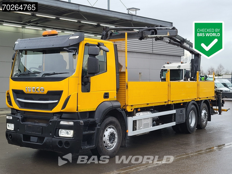 Iveco Stralis 310 6X2 RHD! Lift+Lenkachse Atlas 135.2VE-A11 Kran Crane Euro 6 - Camion plateau, Camion grue: photos 1 Iveco Stralis 310 6X2 RHD! Lift+Lenkachse Atlas 135.2VE-A11 Kran Crane Euro 6 - Camion plateau, Camion grue: photos 1