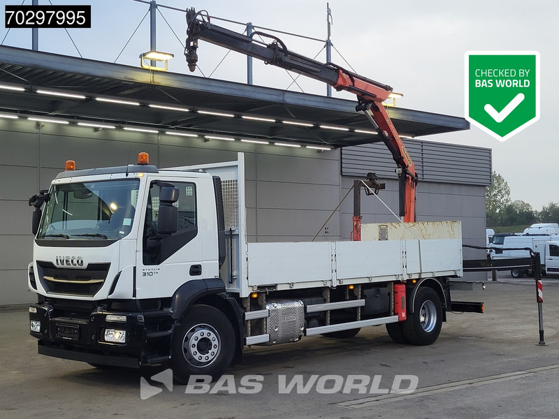 Iveco Stralis 310 Stralis 4X2 Palfinger PK12002 Crane Kran rotator Steelsuspension Automatic Euro 6 - Camion plateau, Camion grue: photos 1 Iveco Stralis 310 Stralis 4X2 Palfinger PK12002 Crane Kran rotator Steelsuspension Automatic Euro 6 - Camion plateau, Camion grue: photos 1