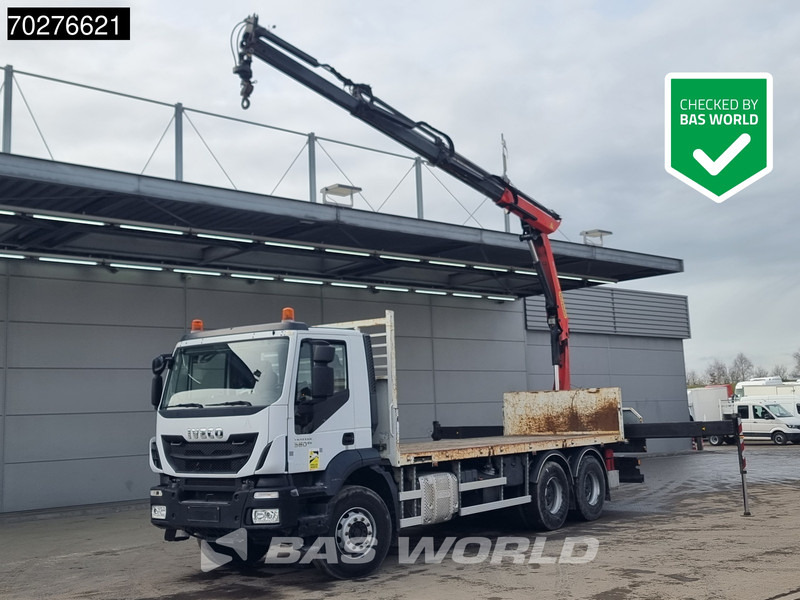 Iveco Trakker 360 6X4 Palfinger PK17.001 SLD Remote Steelsuspension Big-Axle - Camion plateau, Camion grue: photos 1 Iveco Trakker 360 6X4 Palfinger PK17.001 SLD Remote Steelsuspension Big-Axle - Camion plateau, Camion grue: photos 1