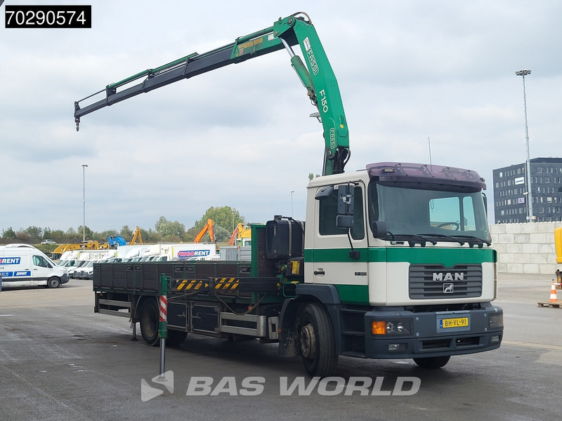 MAN 18.224 18 M 4X2 NL-Truck APK Fassi F150A.24 Kran Crane Manual Euro 2 - Camion plateau, Camion grue: photos 3 MAN 18.224 18 M 4X2 NL-Truck APK Fassi F150A.24 Kran Crane Manual Euro 2 - Camion plateau, Camion grue: photos 3