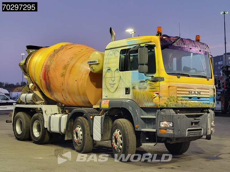 MAN 35.363 8X4 9m3 Liebherr mixer Big-Axle Steelsuspension Automatic Euro 3 - Camion malaxeur: photos 3 MAN 35.363 8X4 9m3 Liebherr mixer Big-Axle Steelsuspension Automatic Euro 3 - Camion malaxeur: photos 3