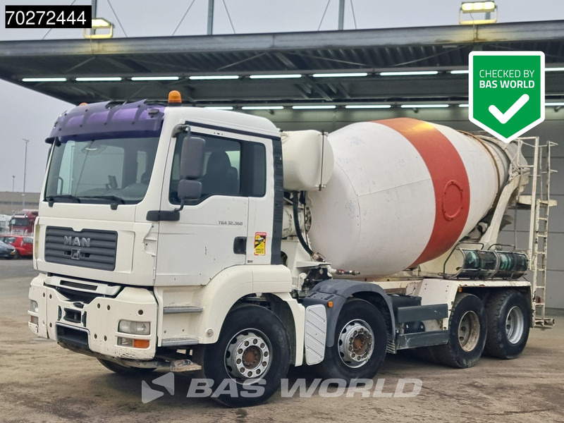 MAN TGA 32.360 8X4 Stetter 9m3 Steelsuspension Euro 4 - Camion malaxeur: photos 1 MAN TGA 32.360 8X4 Stetter 9m3 Steelsuspension Euro 4 - Camion malaxeur: photos 1
