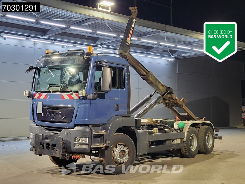 MAN TGS 26.400 6X4 Hiab XR21S56 Containersystem Automatic Euro 5 - Camion ampliroll: photos 1 MAN TGS 26.400 6X4 Hiab XR21S56 Containersystem Automatic Euro 5 - Camion ampliroll: photos 1