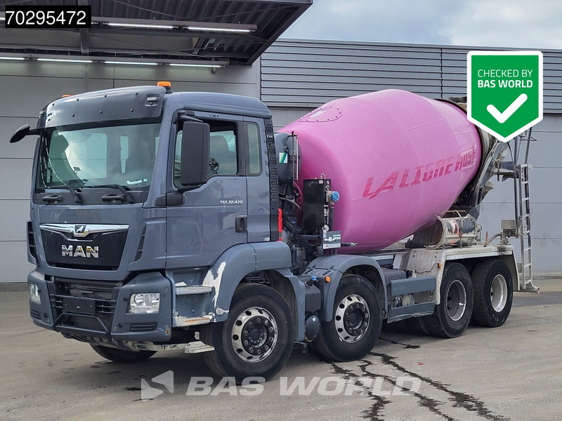 MAN TGS 32.430 8X4 9m3 Stetter Steelsuspension Euro 6 - Camion malaxeur: photos 1 MAN TGS 32.430 8X4 9m3 Stetter Steelsuspension Euro 6 - Camion malaxeur: photos 1