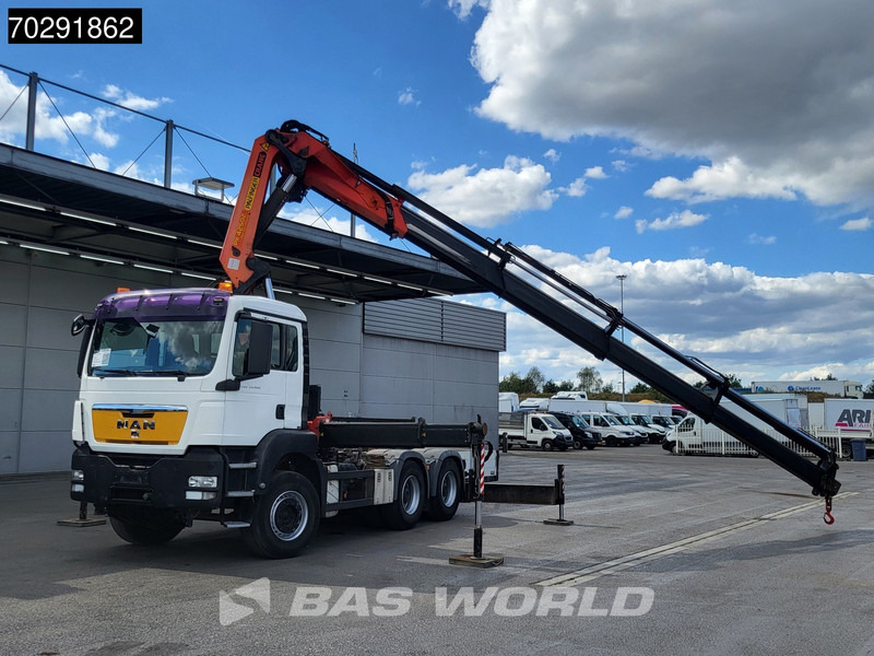 MAN TGS 33.480 6X4 Palfinger PK42505 Crane Fifth wheel Retarder Big-Axle Manual Euro 5 - Camion plateau, Camion grue: photos 3 MAN TGS 33.480 6X4 Palfinger PK42505 Crane Fifth wheel Retarder Big-Axle Manual Euro 5 - Camion plateau, Camion grue: photos 3