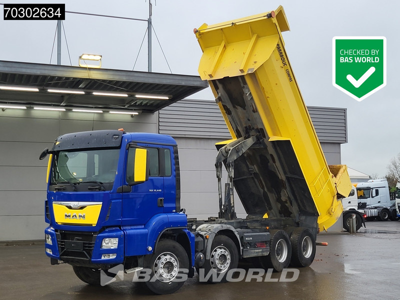 MAN TGS 35.440 8X4 14m3 tipper Steelsuspension Big-Axle Retarder Automatic Euro 6 - Camion benne: photos 1 MAN TGS 35.440 8X4 14m3 tipper Steelsuspension Big-Axle Retarder Automatic Euro 6 - Camion benne: photos 1