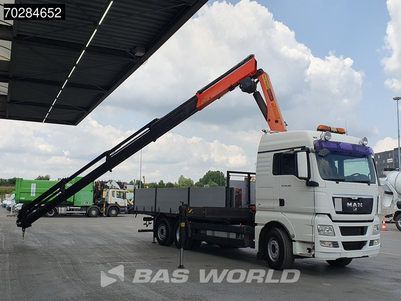 Camion plateau, Camion grue MAN TGX 26.480 TGX 6X2 Palfinger PK29002 Kran Crane 8 extensions Retarder Manual Euro 4: photos 5