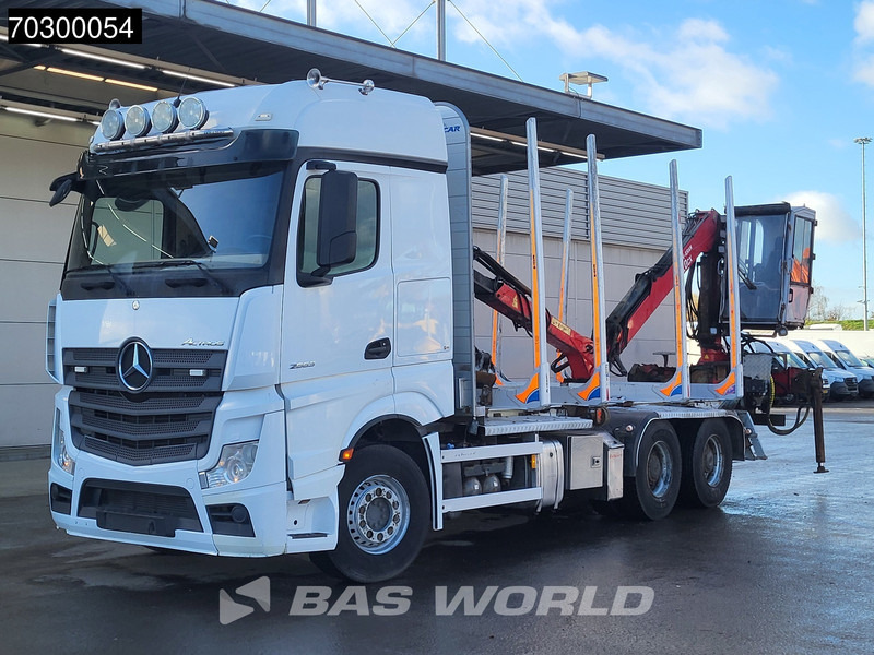 Camion grumier, Camion grue Mercedes-Benz Actros 2663 Actros 6X4 Timber truck FTG V10CX.81 wood crane Big-Axle Automatic Euro 6: photos 7 Camion grumier, Camion grue Mercedes-Benz Actros 2663 Actros 6X4 Timber truck FTG V10CX.81 wood crane Big-Axle Automatic Euro 6: photos 7