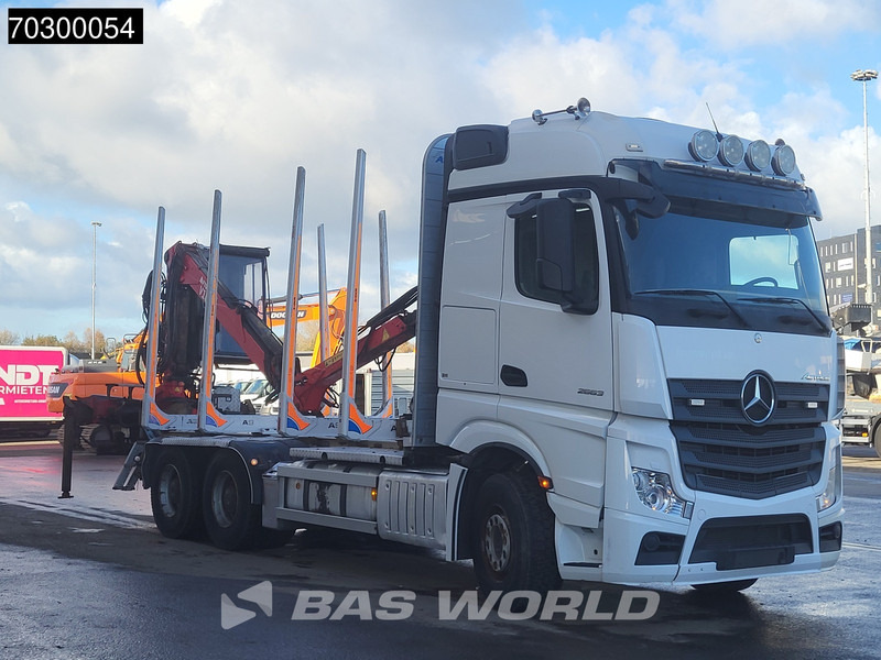Camion grumier, Camion grue Mercedes-Benz Actros 2663 Actros 6X4 Timber truck FTG V10CX.81 wood crane Big-Axle Automatic Euro 6: photos 9 Camion grumier, Camion grue Mercedes-Benz Actros 2663 Actros 6X4 Timber truck FTG V10CX.81 wood crane Big-Axle Automatic Euro 6: photos 9