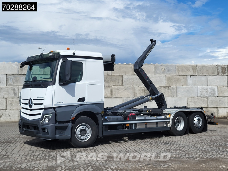 Mercedes-Benz Actros 2745 6X2 NEW! Meiller RS21-70 Hooklift Retarder Lift+Steering Axle PPC Navi - Camion ampliroll: photos 5 Mercedes-Benz Actros 2745 6X2 NEW! Meiller RS21-70 Hooklift Retarder Lift+Steering Axle PPC Navi - Camion ampliroll: photos 5