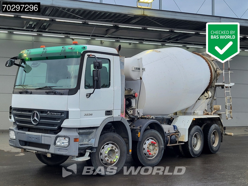 Mercedes-Benz Actros 3236 8X4 9m3 Liebherr Mixer Big-Axle Steelsuspension 3-Pedals Euro 3 - Camion malaxeur: photos 1 Mercedes-Benz Actros 3236 8X4 9m3 Liebherr Mixer Big-Axle Steelsuspension 3-Pedals Euro 3 - Camion malaxeur: photos 1