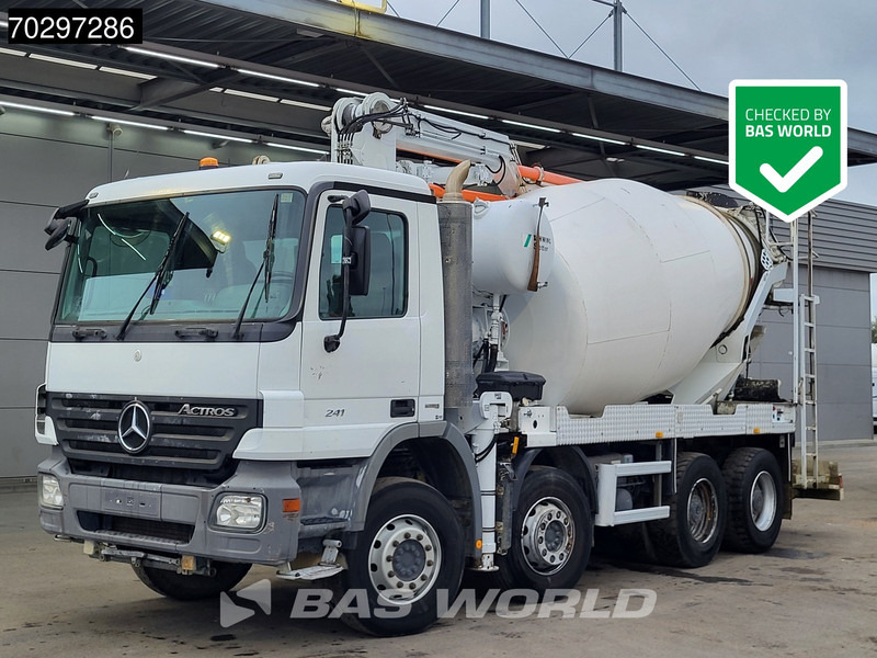 Mercedes-Benz Actros 3241 8X4 21meter Pump + 7m3 Stetter Mixer Steelsuspension Big-Axle Manual Euro 5 - Camion pompe: photos 1 Mercedes-Benz Actros 3241 8X4 21meter Pump + 7m3 Stetter Mixer Steelsuspension Big-Axle Manual Euro 5 - Camion pompe: photos 1