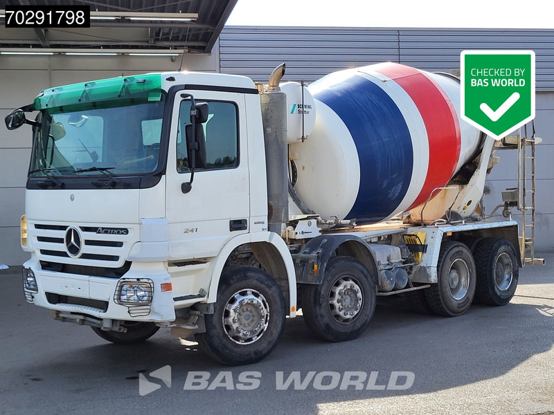 Mercedes-Benz Actros 3241 8X4 9m3 Stetter Mixer Big-Axle Steelsuspension Retarder Euro 5 - Camion malaxeur: photos 1 Mercedes-Benz Actros 3241 8X4 9m3 Stetter Mixer Big-Axle Steelsuspension Retarder Euro 5 - Camion malaxeur: photos 1
