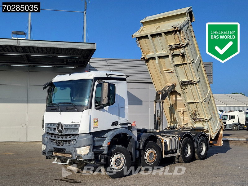 Mercedes-Benz Arocs 3240 8X4 12m3 2-side Tipper Steel Suspension Automatic Big-Axle Euro 6 - Camion benne: photos 1 Mercedes-Benz Arocs 3240 8X4 12m3 2-side Tipper Steel Suspension Automatic Big-Axle Euro 6 - Camion benne: photos 1