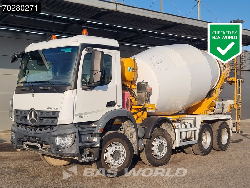 Camion malaxeur Mercedes-Benz Arocs 3240 8X4 9m3 Stetter Mixer Automatic steel suspension Euro 6: photos 1