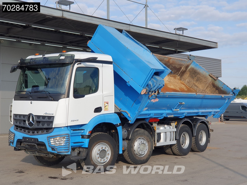 Camion benne Mercedes-Benz Arocs 3243 8X4 14m3 2-side tipper Big-Axle Steelsuspension Navi Euro 6: photos 5