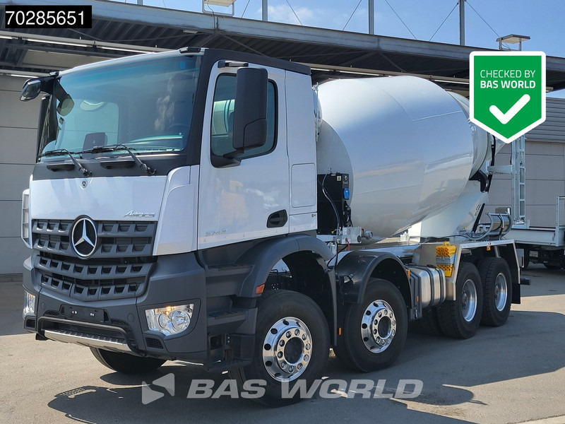 Mercedes-Benz Arocs 3743 8X4 10m3 Mixer BigAxle Hydrauliek Euro 6 Nieuw! - Camion malaxeur: photos 1 Mercedes-Benz Arocs 3743 8X4 10m3 Mixer BigAxle Hydrauliek Euro 6 Nieuw! - Camion malaxeur: photos 1