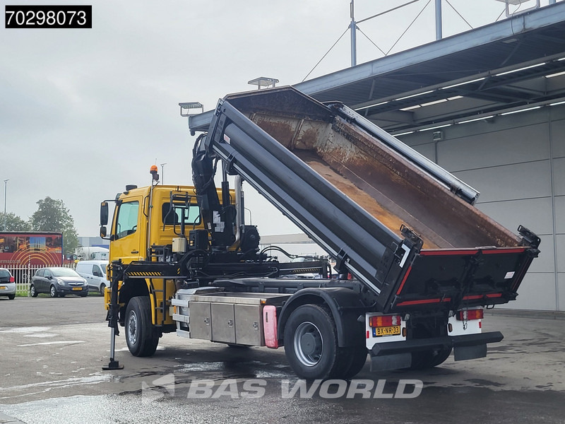 Camion benne, Camion grue Mercedes-Benz Axor 2124 Axor 4X4 8m3 Tipper HIAB 122 B-2 HIDUO Crane Steel suspension Automatic Big-Axle Euro 5: photos 14