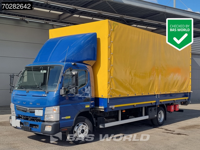 Mitsubishi 7C18 4X2 7.5tonner Curtainsider Ladebordwand Automatic Euro 6 - Camion à rideaux coulissants: photos 1 Mitsubishi 7C18 4X2 7.5tonner Curtainsider Ladebordwand Automatic Euro 6 - Camion à rideaux coulissants: photos 1