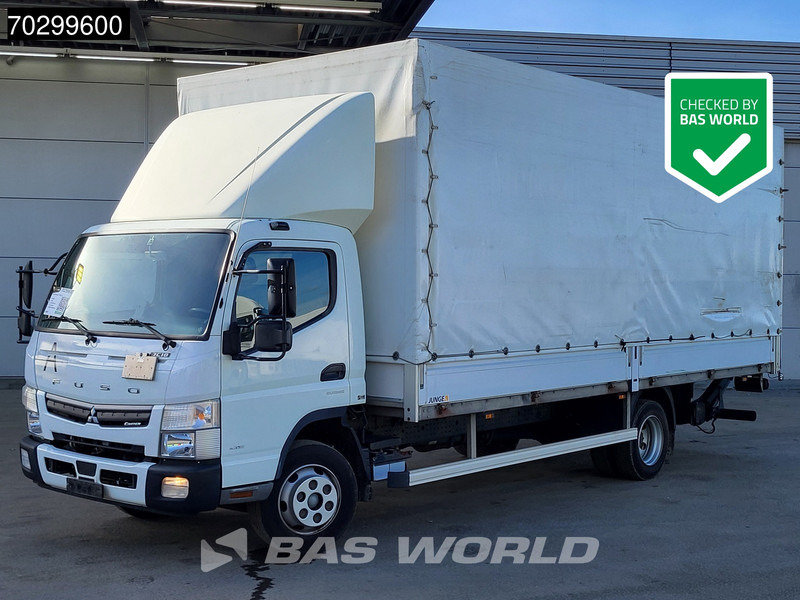 Mitsubishi Fuso 7C 18 4X2 7.5tonner curtainsider Automatic Ladebordwand Euro 6 - Camion à rideaux coulissants: photos 1 Mitsubishi Fuso 7C 18 4X2 7.5tonner curtainsider Automatic Ladebordwand Euro 6 - Camion à rideaux coulissants: photos 1