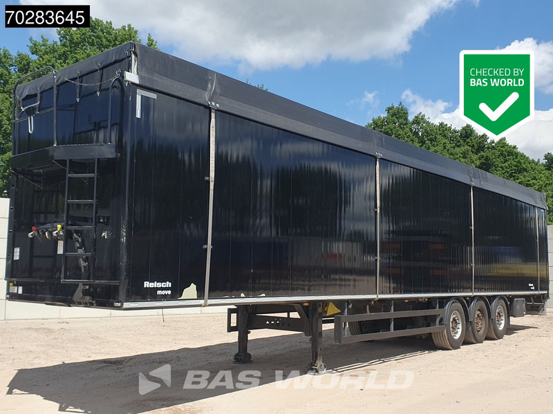 Reisch RSBS-3-15 3 axles LANG-LKW Lift Axle Very good condition - Semi-remorque à fond mouvant: photos 1 Reisch RSBS-3-15 3 axles LANG-LKW Lift Axle Very good condition - Semi-remorque à fond mouvant: photos 1