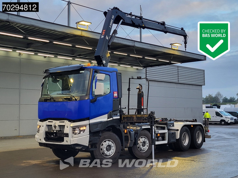 Renault C 430 8X4 HIAB X-Hiduo 188 B-2 Crane + Hook Full Steel Big-Axle Euro 6 - Camion ampliroll, Camion grue: photos 1 Renault C 430 8X4 HIAB X-Hiduo 188 B-2 Crane + Hook Full Steel Big-Axle Euro 6 - Camion ampliroll, Camion grue: photos 1