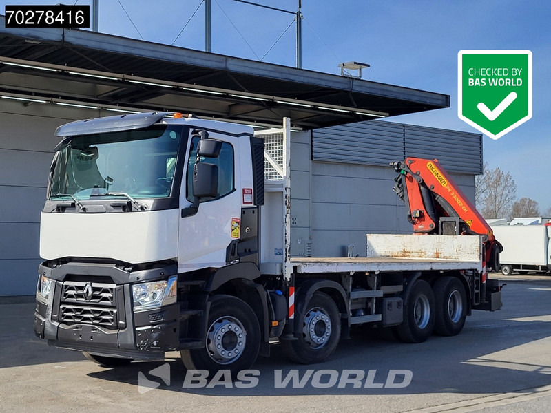 Renault C 430 8X4 Palfinger PK33002EH Kran Crane Big Axle Euro 6 - Camion plateau, Camion grue: photos 2 Renault C 430 8X4 Palfinger PK33002EH Kran Crane Big Axle Euro 6 - Camion plateau, Camion grue: photos 2
