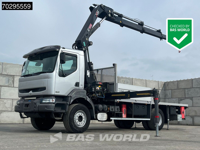Renault Kerax 320 4X2 HIAB 288EP-3 HIPRO Crane Kran Steel suspension Manual Euro 3 - Camion plateau, Camion grue: photos 1 Renault Kerax 320 4X2 HIAB 288EP-3 HIPRO Crane Kran Steel suspension Manual Euro 3 - Camion plateau, Camion grue: photos 1